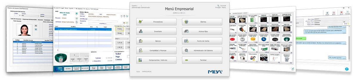 MBA3 ERP - Men&uacute; Empresarial